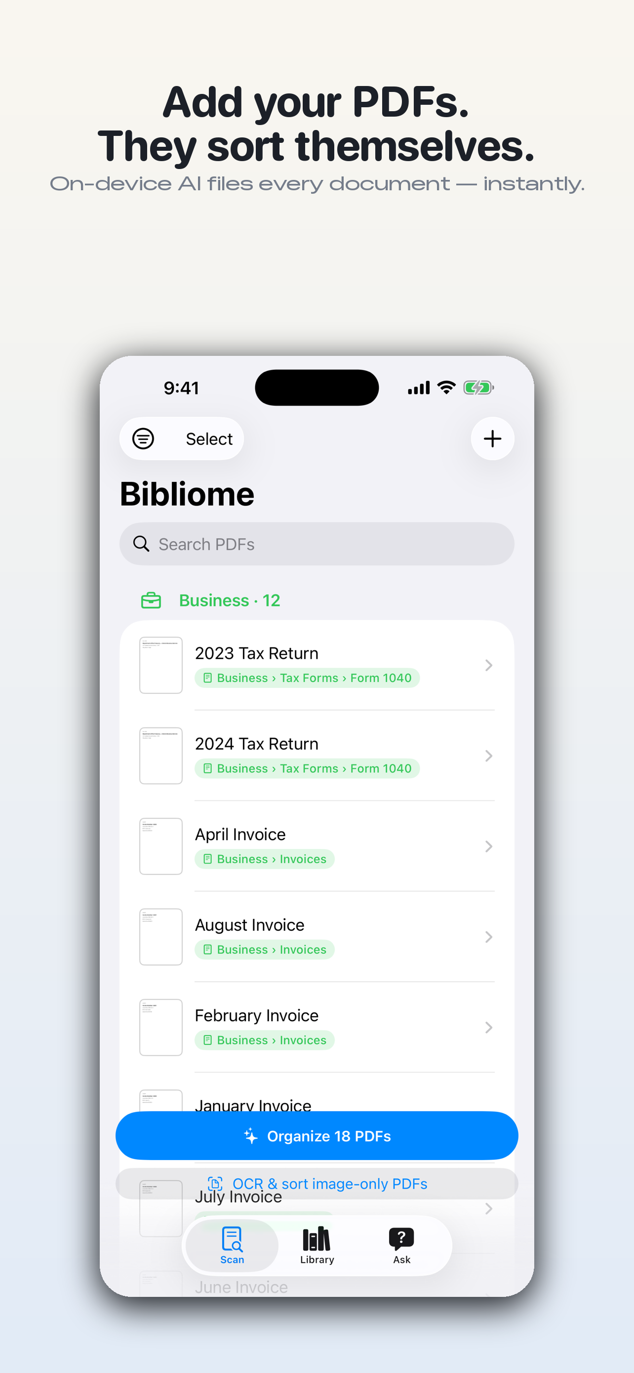 Bibliome screenshot 3