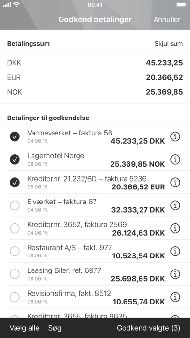 Kreditbankens MobilBank Erhv. Screenshot