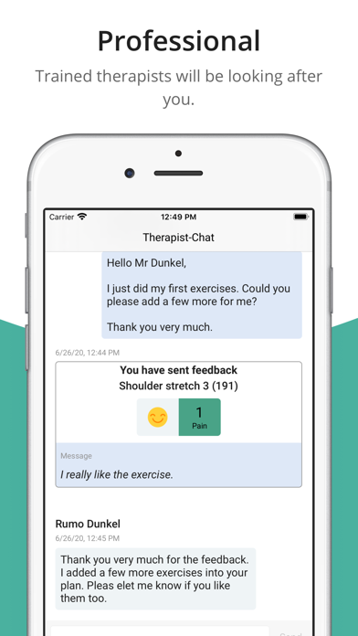 MEDICLIN Therapy Screenshot