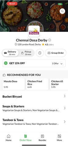 Chennai Dosa Derby iPhone screenshot