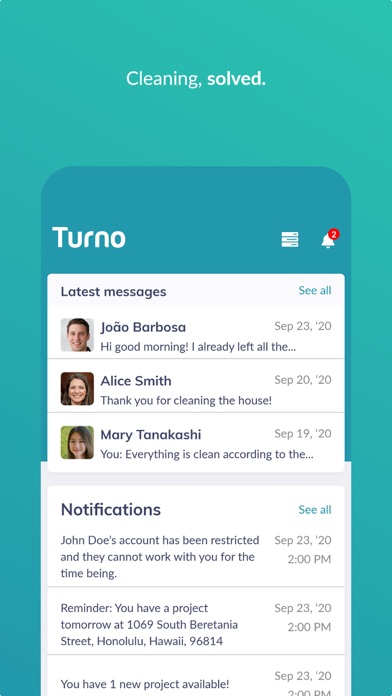 Turno for Cleaners Screenshot