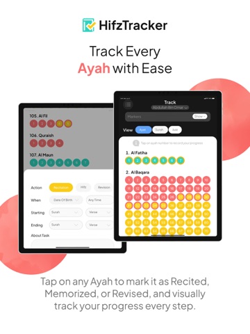 Hifz Tracker iPad screenshot