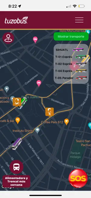 Transporte Metropolitano iPhone screenshot 3