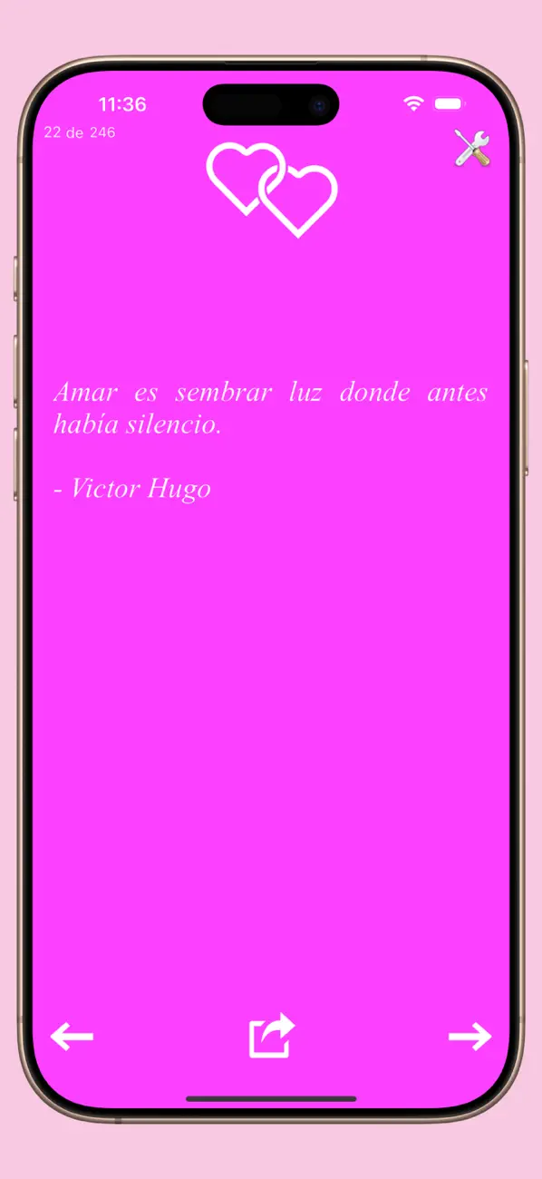 Screenshot #1 pour Frases de amor.