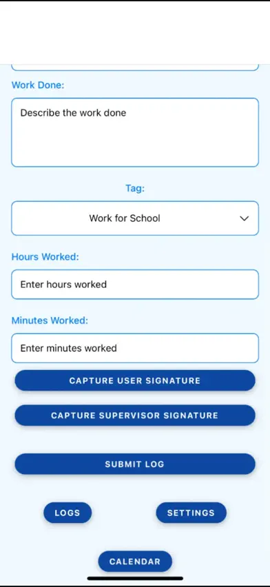 Community Service Log screenshot 3