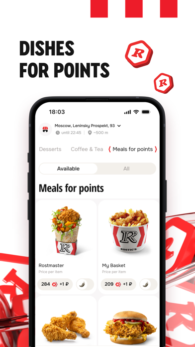 Rostic's: Food Delivery box iPhone screenshot