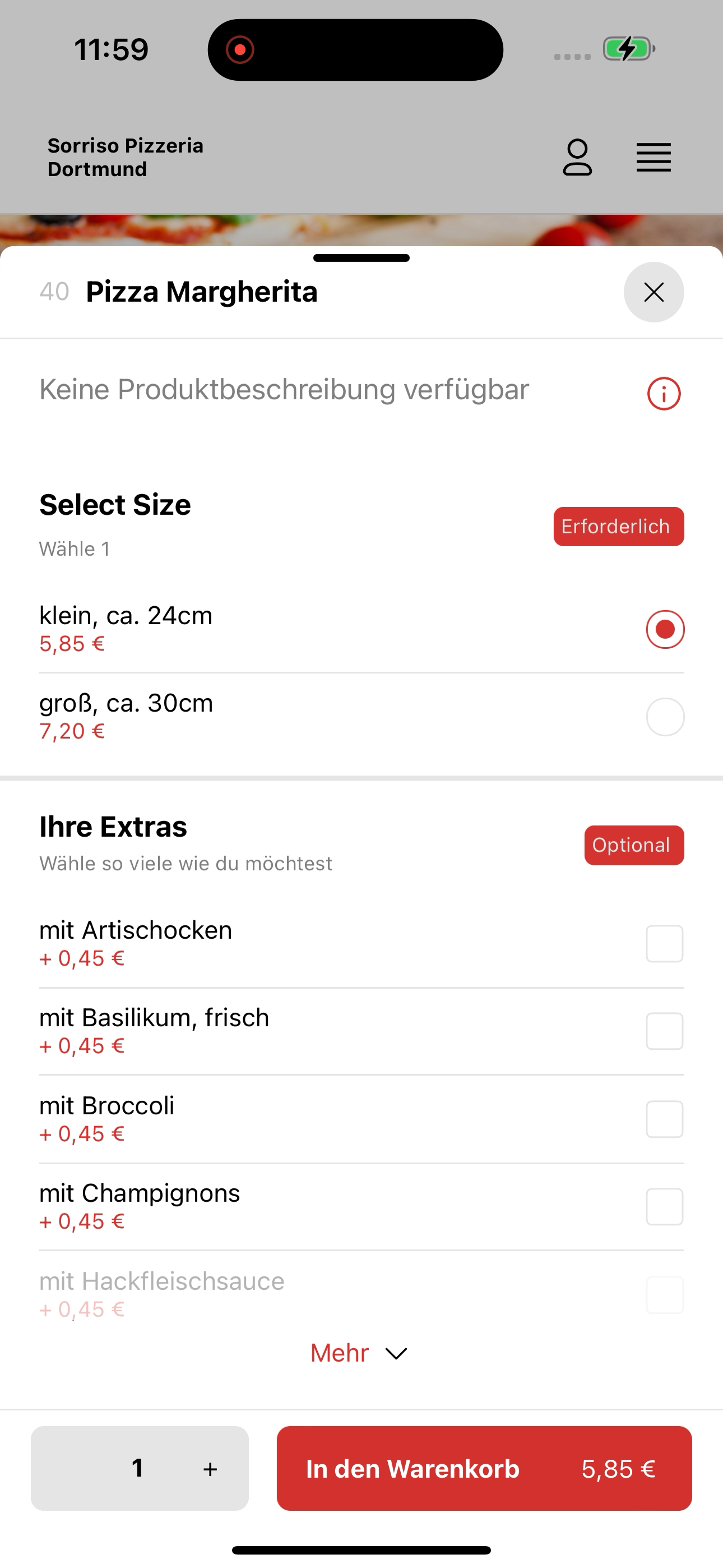 Sorriso Pizzeria Dortmund screenshot 8