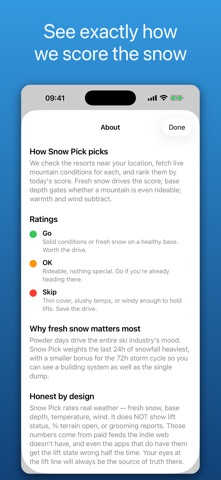 Snow Pick iPhone screenshot
