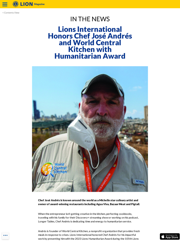 LION Magazine Global iPad screenshot 6 - News app