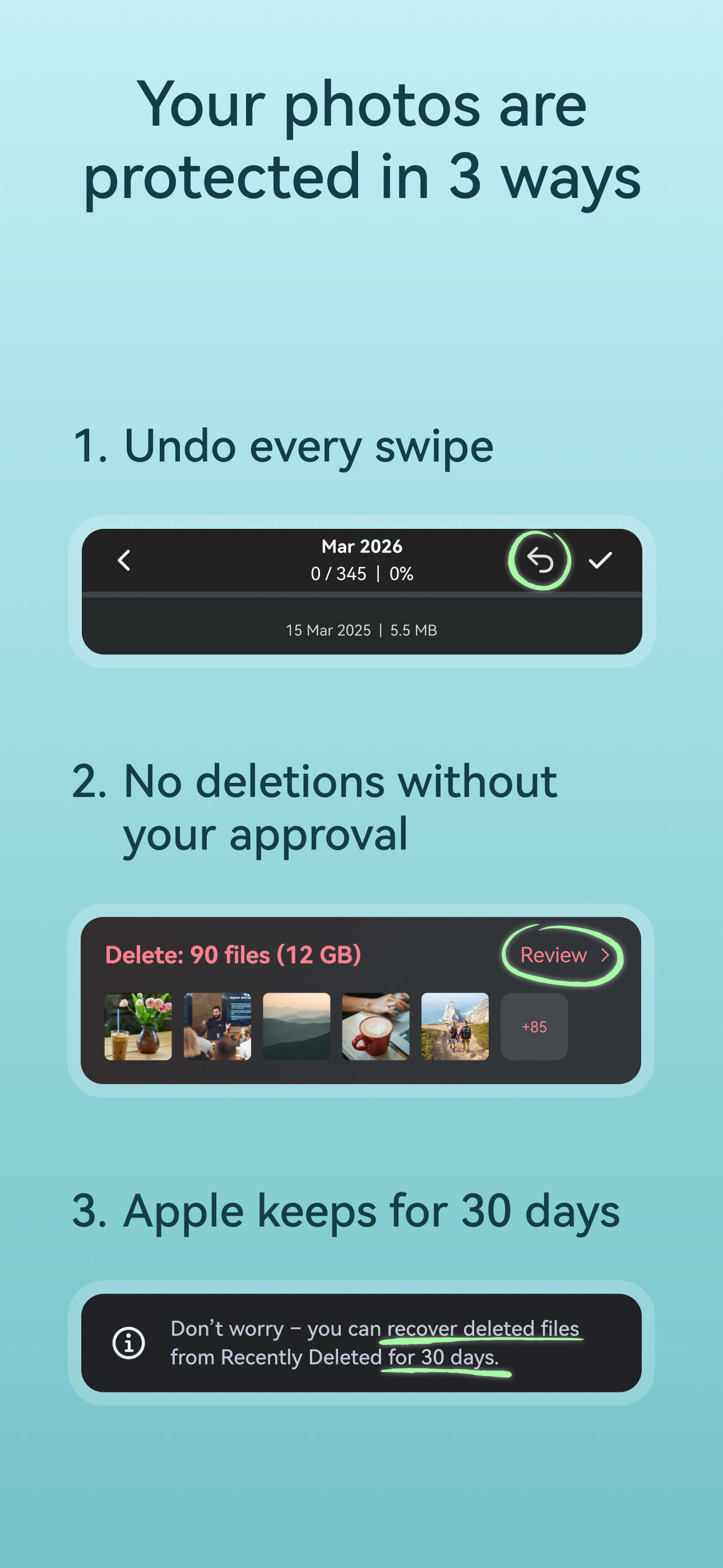 ZenSwipe Photo Storage Cleaner screenshot 10