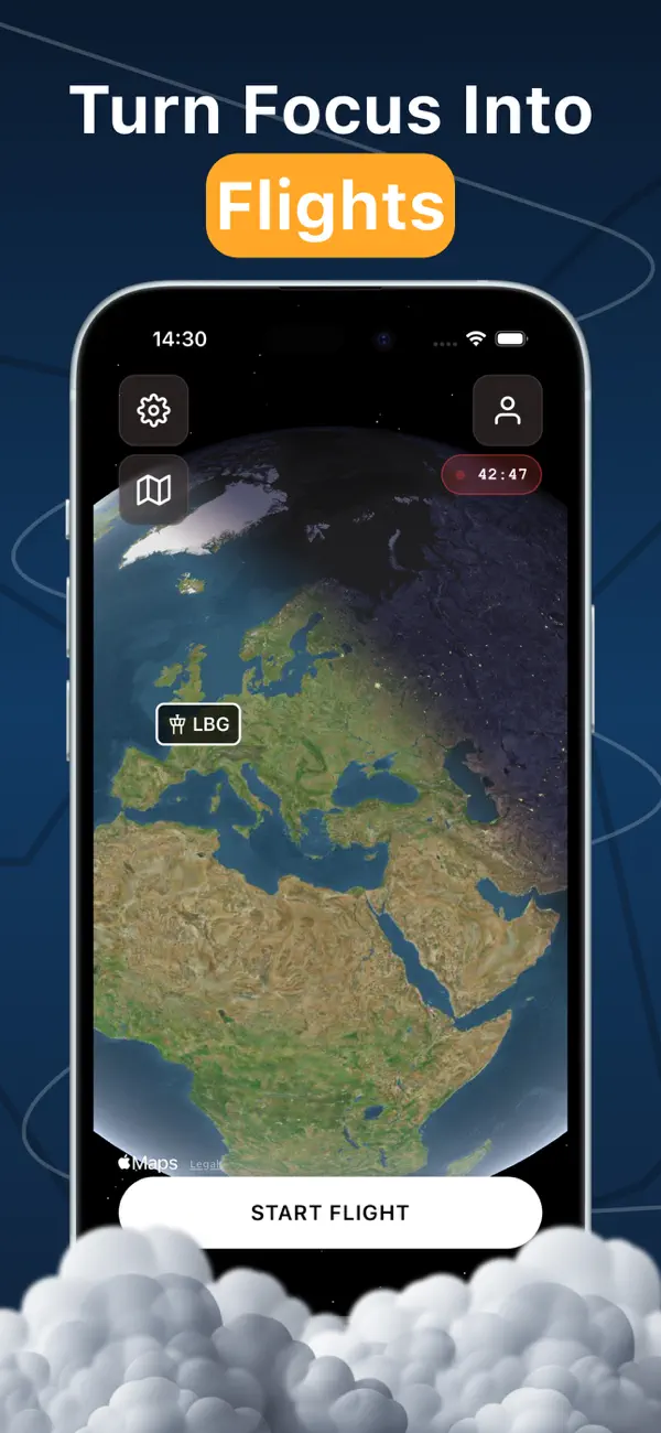 #1. Focus Study Timer - FlightMode (iOS) Ved: Lohan Serre