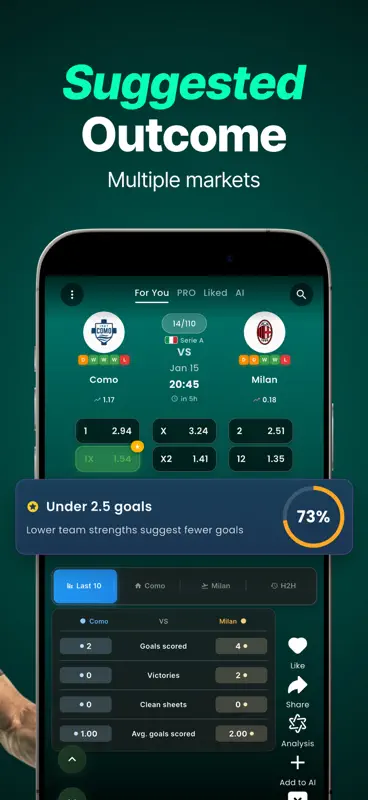 WIN AI Soccer Predictions screenshot 2 of 5