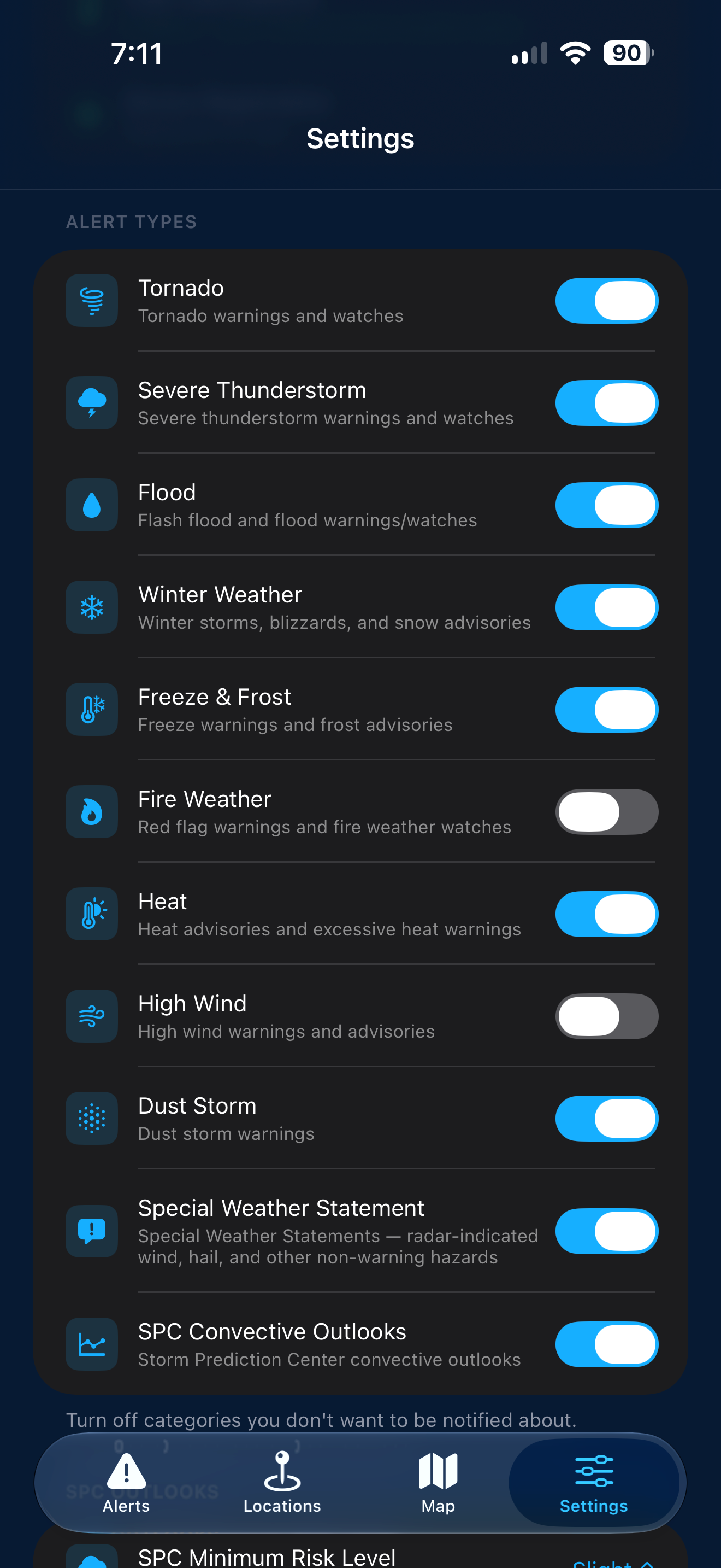 WeatherAlarmApp screenshot 7