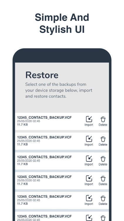 Restore My Contacts: Backup screenshot-5