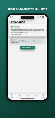 EPA 608 Certification Prep iPhone screenshot
