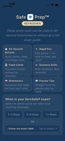 SafePrep Refresher Screenshot 1 of 3