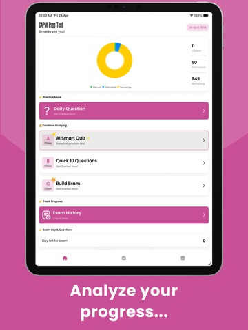 CAPM Practice Test: Exam Prep iPad screenshot
