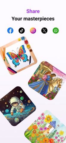 FillColor: Coloring Book iPhone screenshot