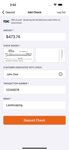 BankCherokee Business RDC iPhone screenshot