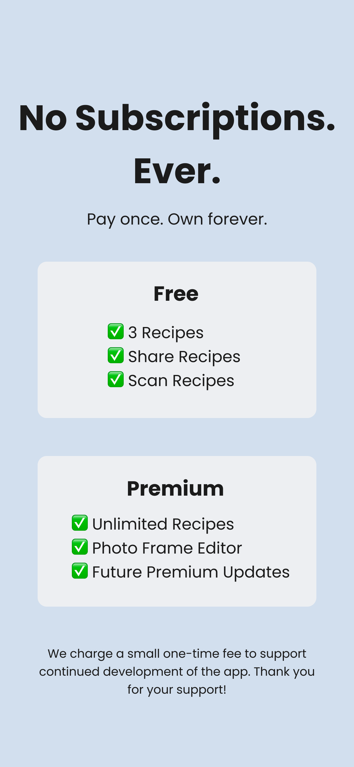 Simulated Film: Film Recipes