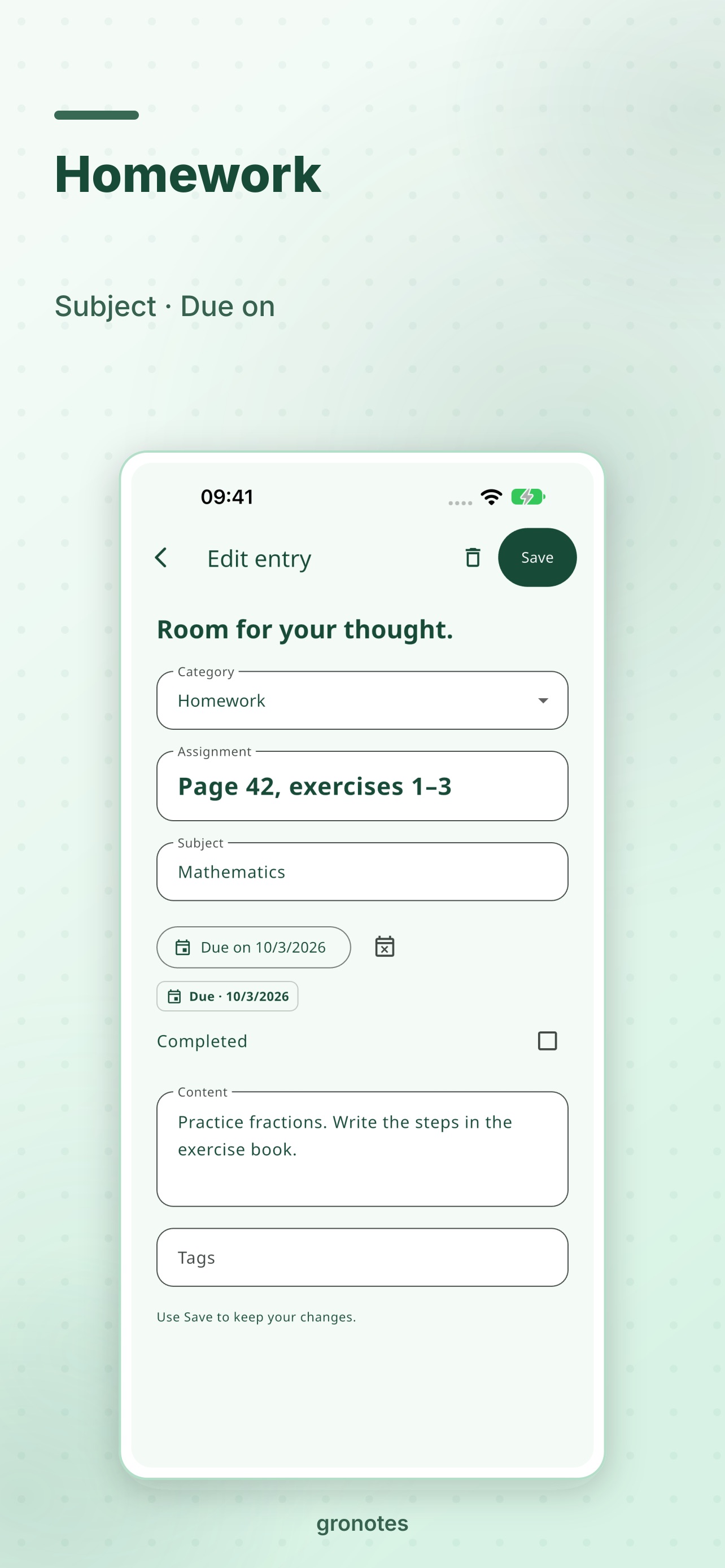 Screenshot 8 of gronotes