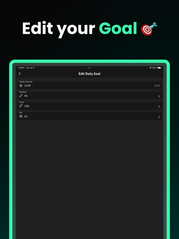 LeanUp AI Calorie Tracker iPad screenshot