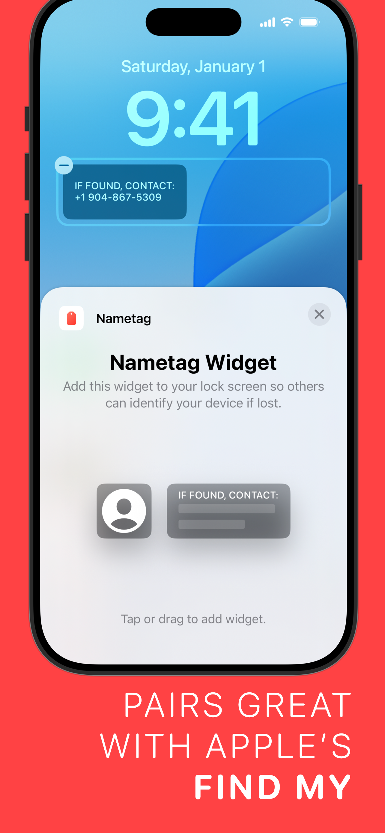 Nametag - Lost Phone Widget screenshot 4
