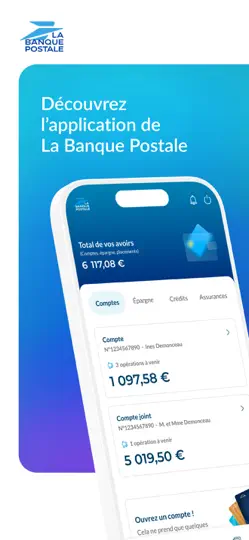 Capture d'écran de La Banque Postale sur iPhone 1