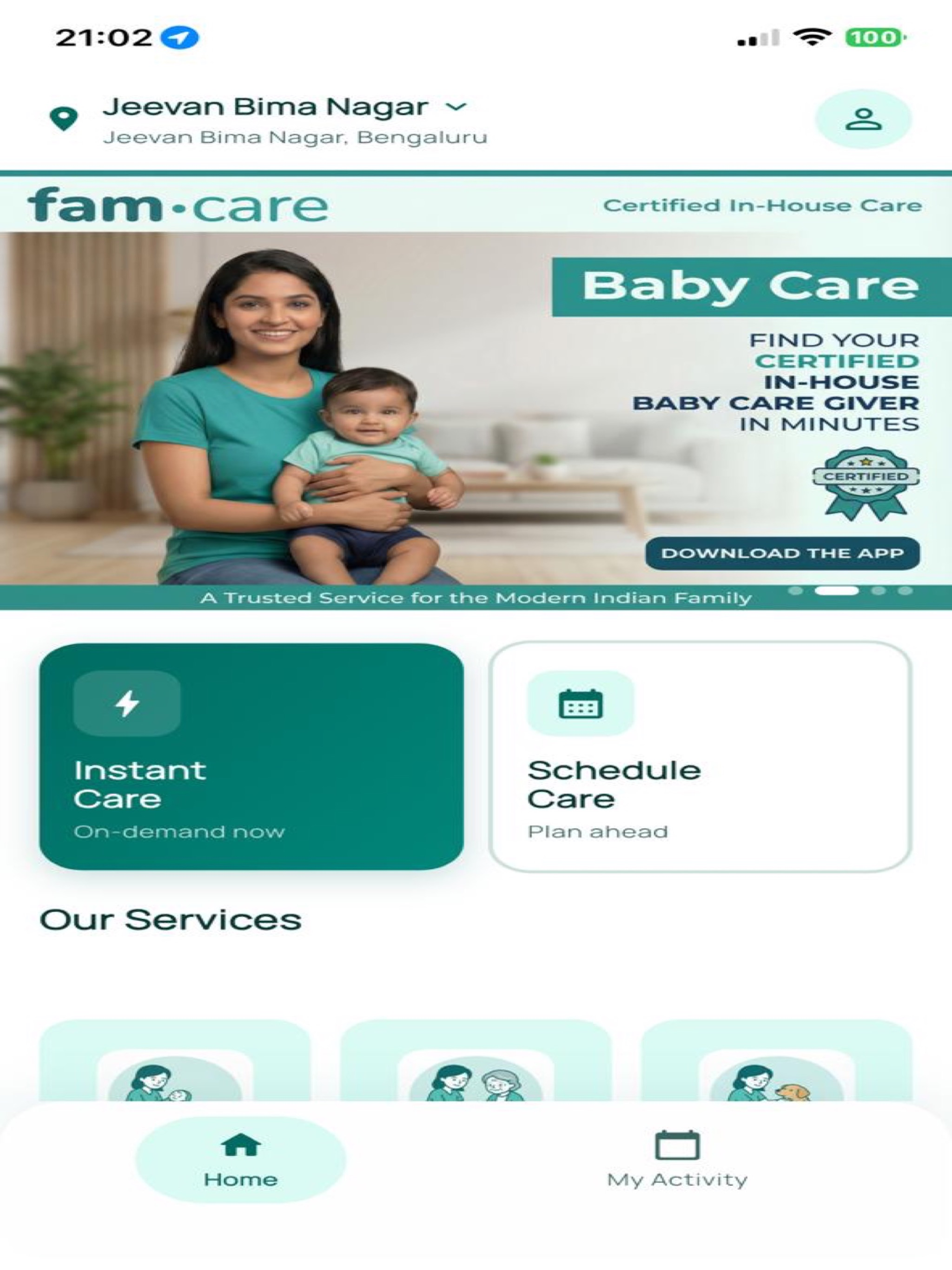 FamCare : Caregiver in 10 Mins