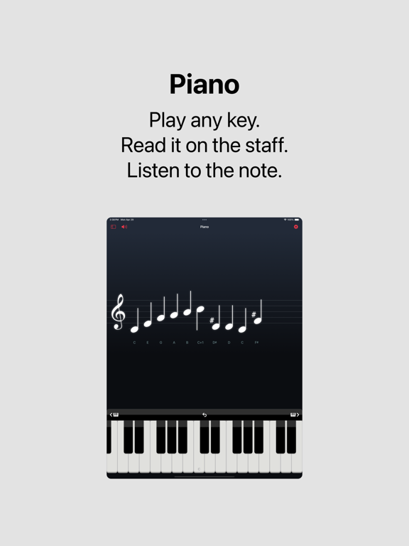 Screenshot #1 for Nota - Music tool for piano