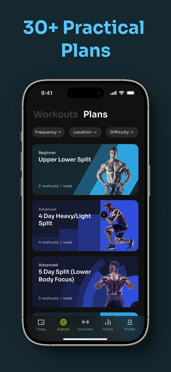 GoStrong Gym Workout Planner