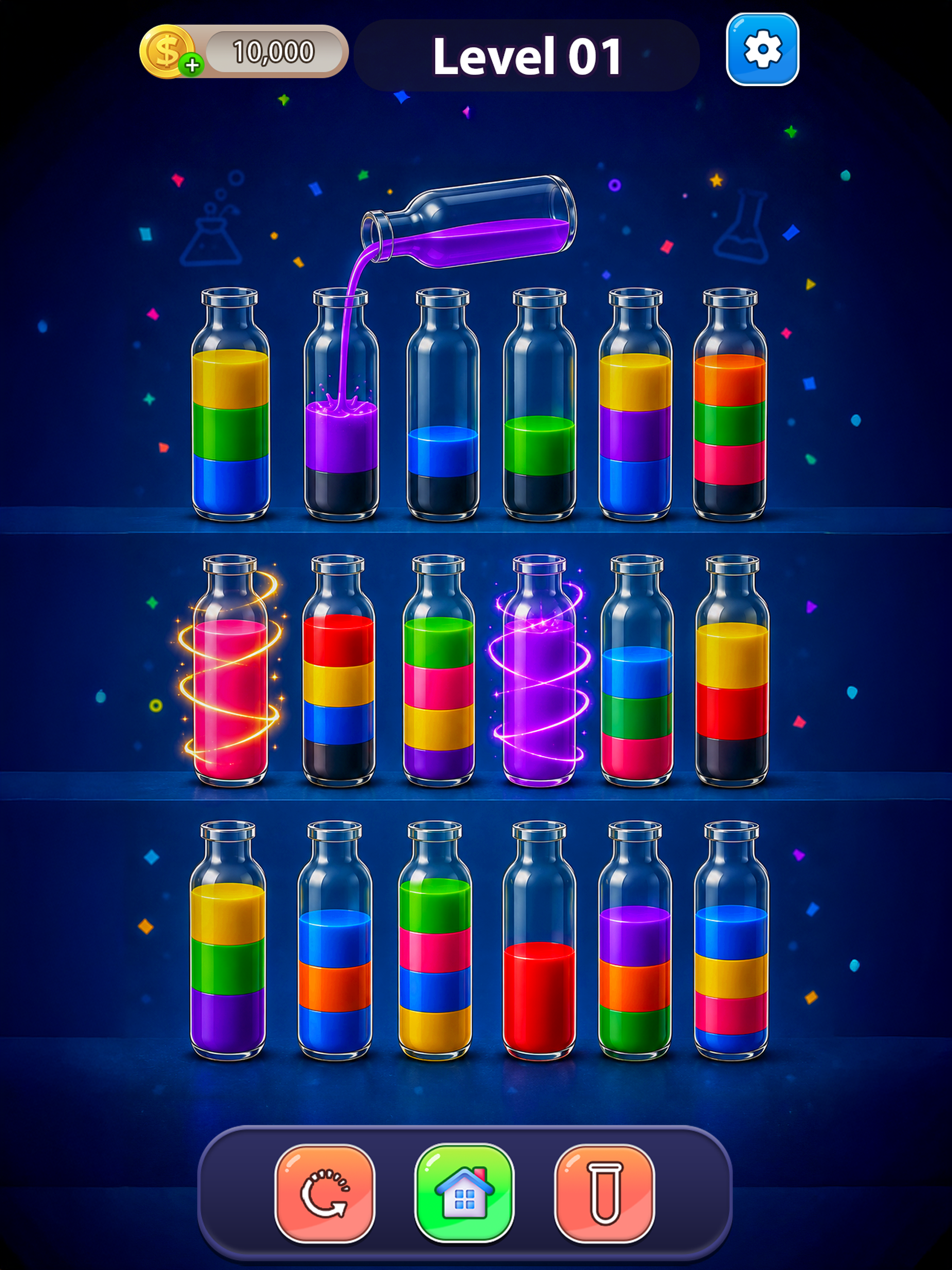 Water Color Sorter Bottle Game screenshot 10