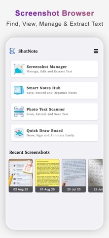 ShotNote: Screenshot Notes App screenshot