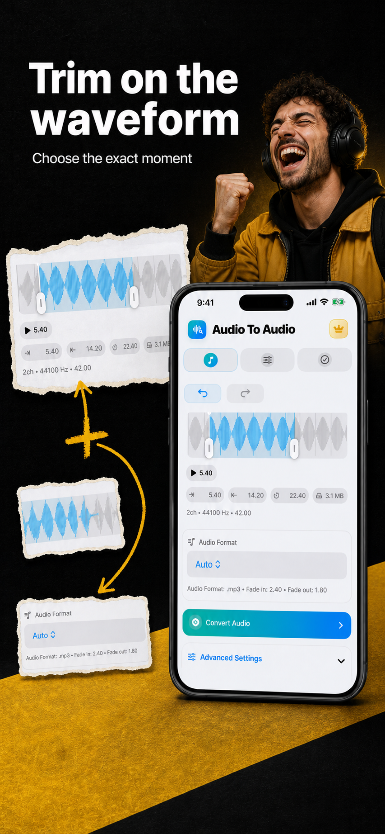 MP3 WAV M4A Audio Converter screenshot 2