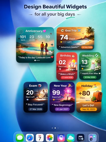 Countdown Widgets: CountPal iPad screenshot