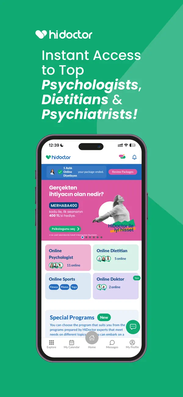 Screenshot #1 pour HiDoctor: Therapy & Diet