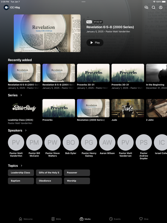 Calvary Chapel Harrisburg WS iPad screenshot 2 - Education app