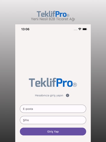TeklifPro iPad screenshot