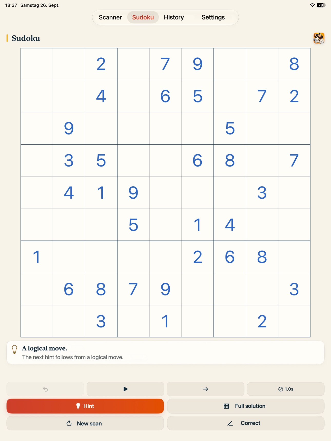 Screenshot 8 of SudoFlash: AI Sudoku Scanner
