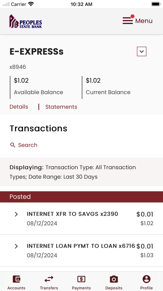 #4. PSB Plainview Mobile (iOS) 由: Peoples State Bank of Plainview