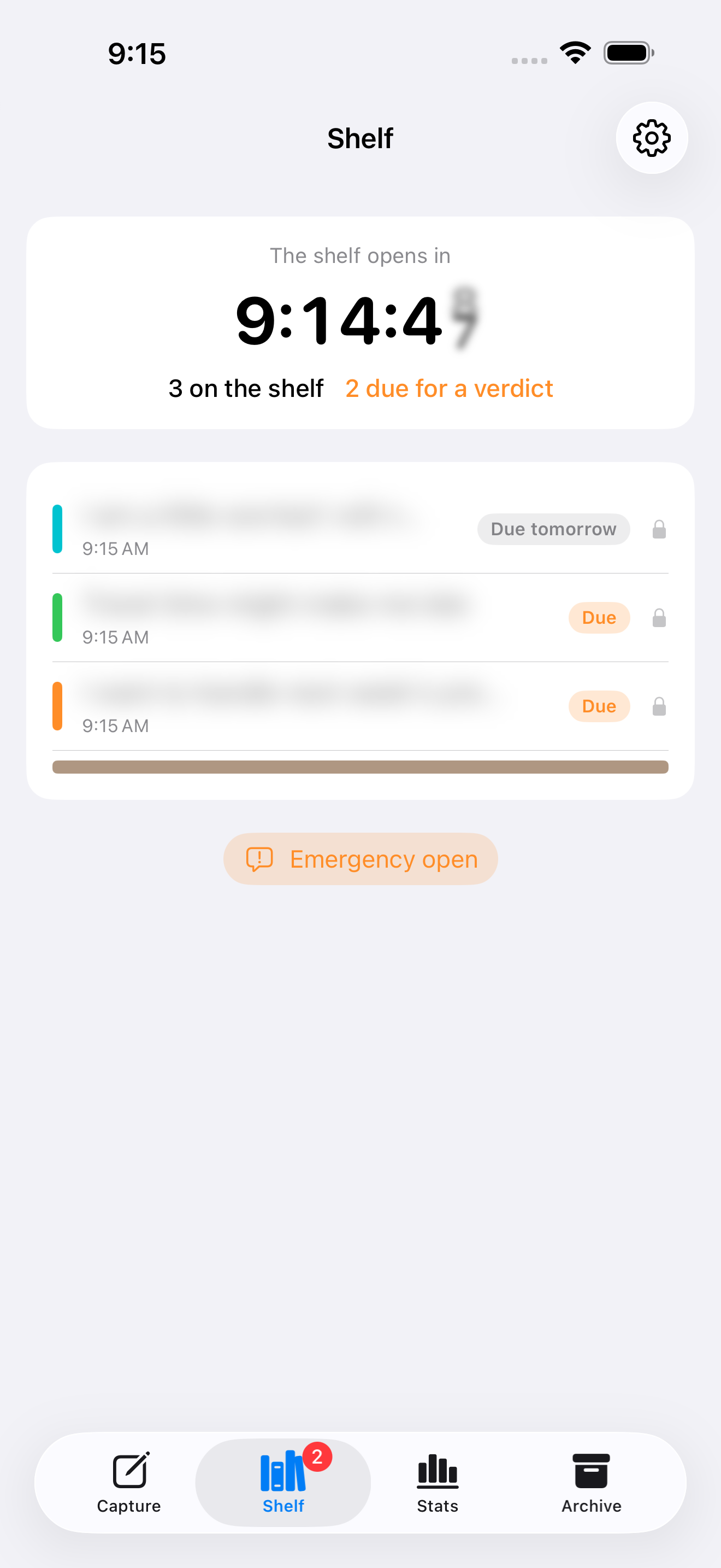 WorryShelf — Worry Later screenshot 2