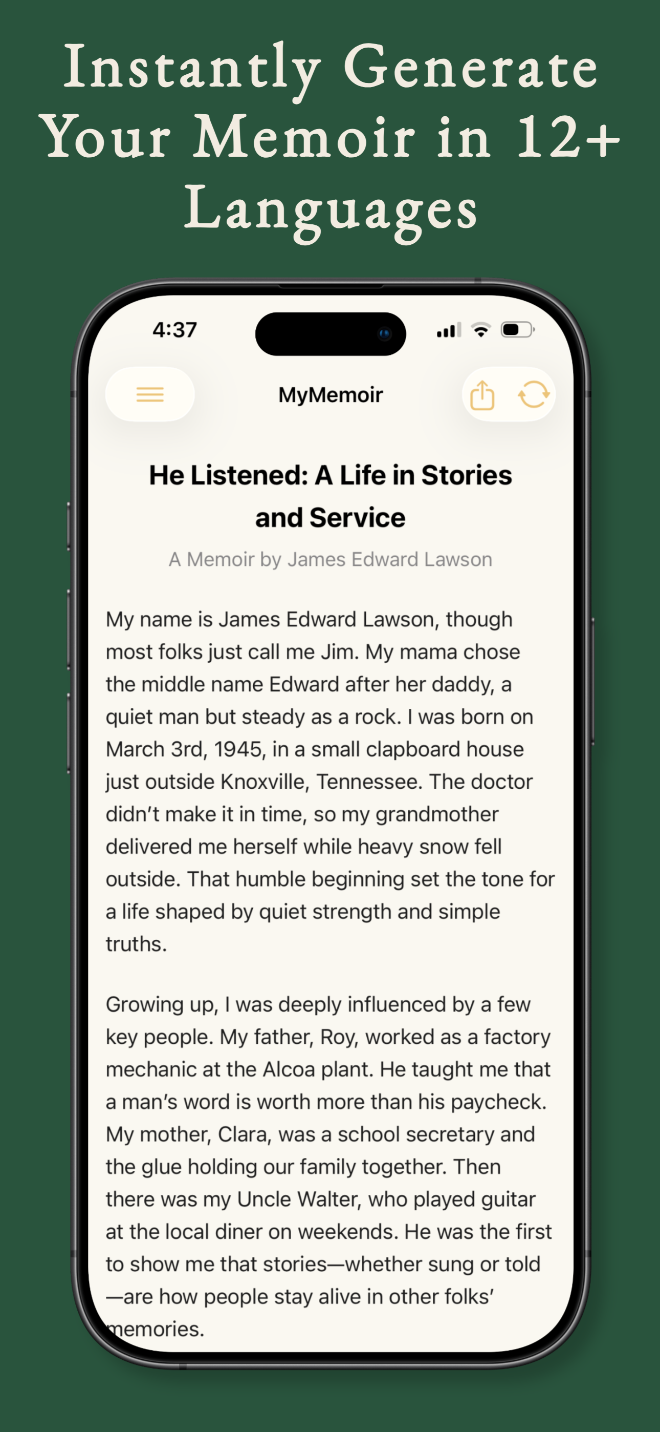 MyMemoir AI
