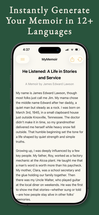 MyMemoir AI Screenshot 3 of 3