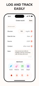 Blood Sugar - Tracker Log screenshot
