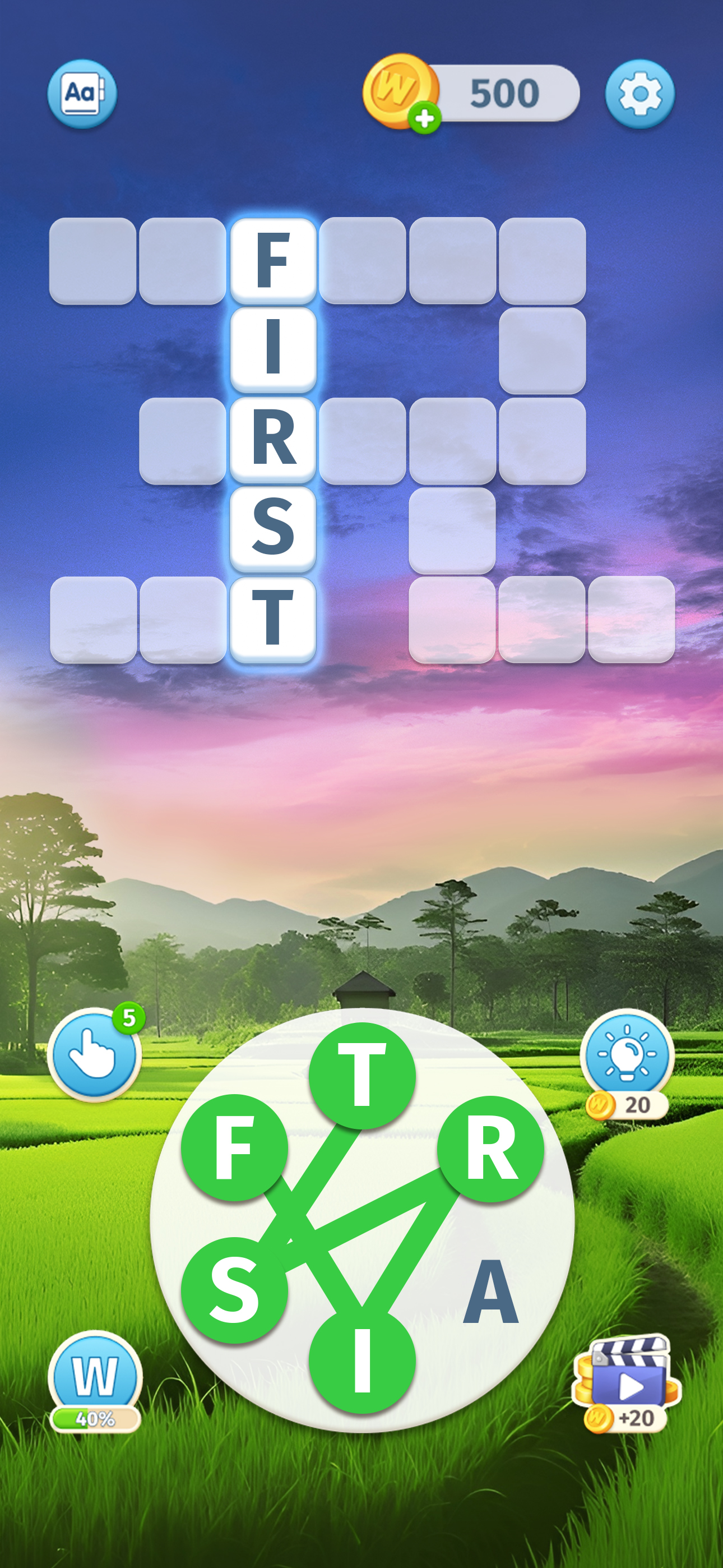 Sky Words: Word Puzzle Games