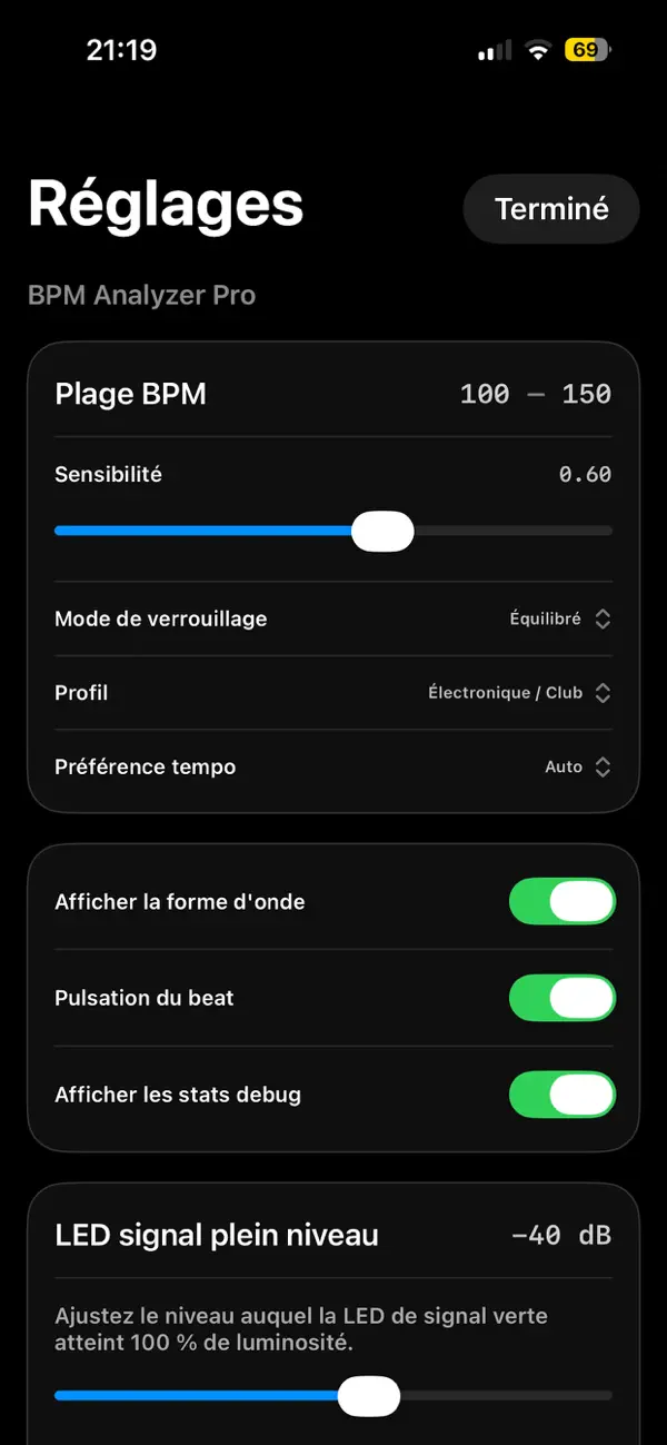 Screenshot #2 pour BPM Analyzer Pro