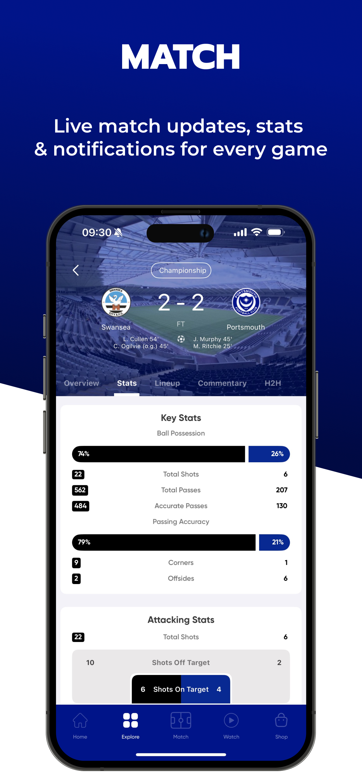 Play Up Pompey - Live Scores screenshot 3