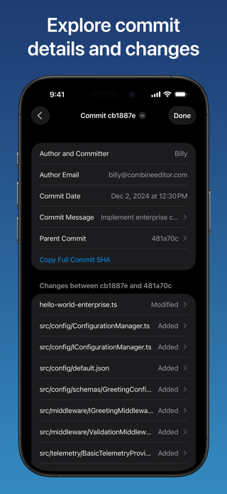 Combine - Code Editor & Git Screenshot 8 of 10