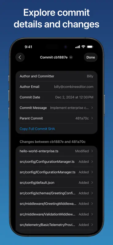 Combine - Code Editor & Git screenshot 8 of 10