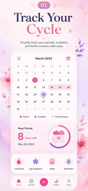 Period Tracker & Cycle Health screenshot 3